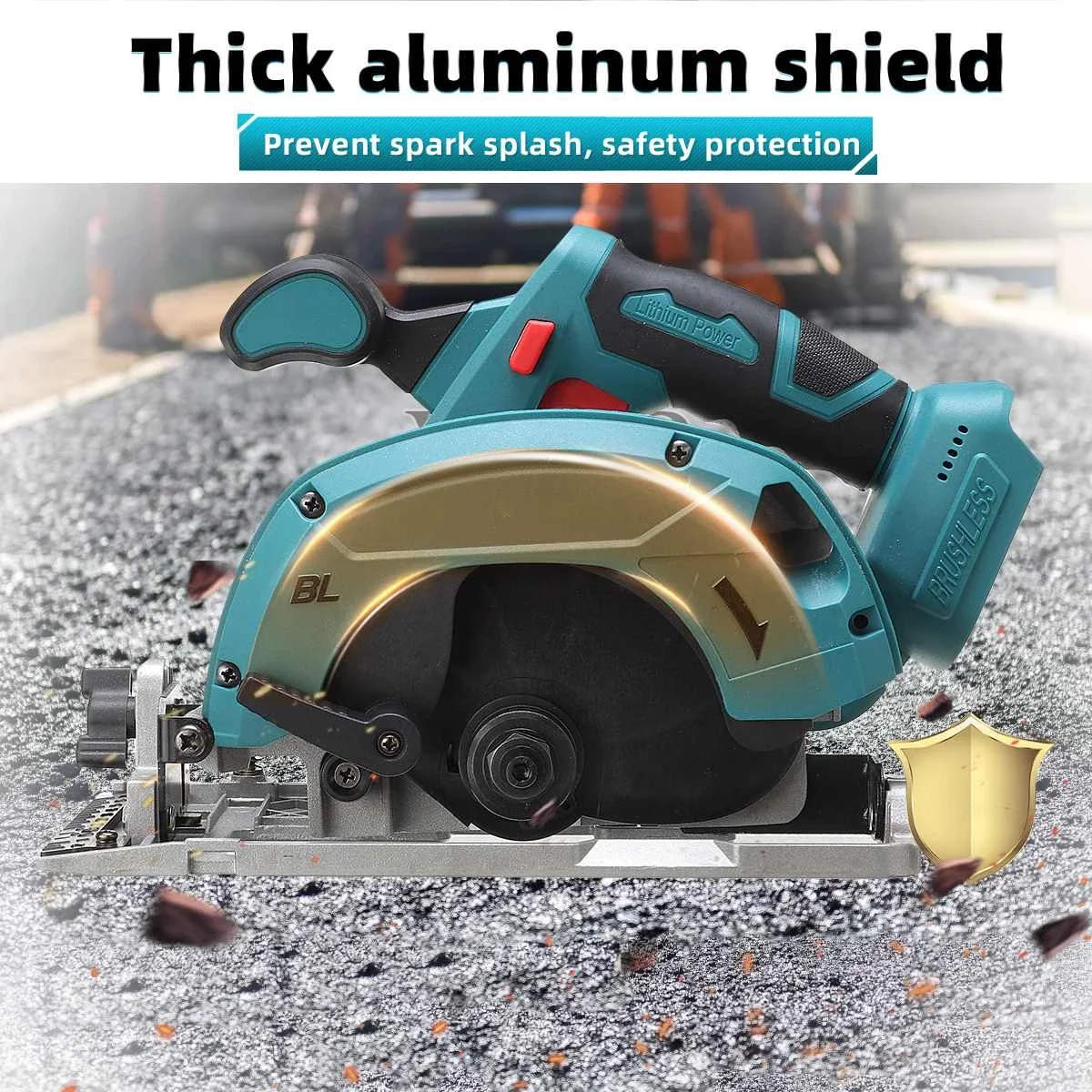 NEWONE Brushless Circular saw 165mm Cordless Electric saw For Wood Metal Ceramic Stone Wall Cutting Electric For 18V Makite