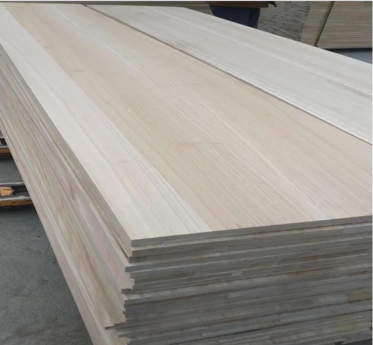 cheap price solid paulownia wood board panel lumber for furniture