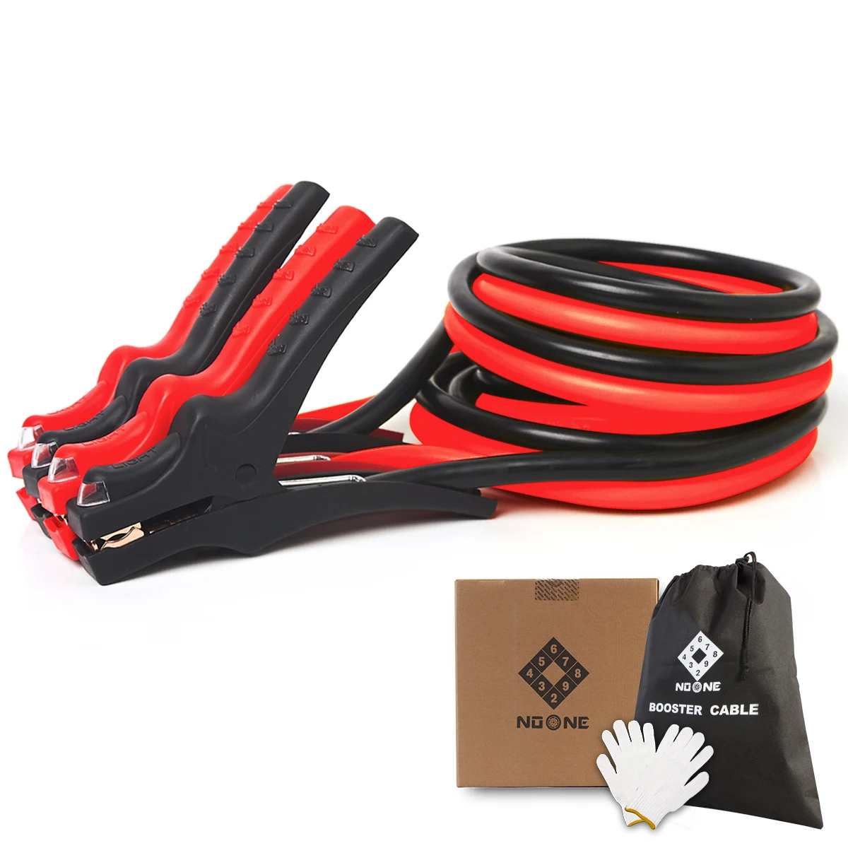 400A 16mm^2 Clamp Emergency Car Booster Cable Battery Powered Jumper Cable