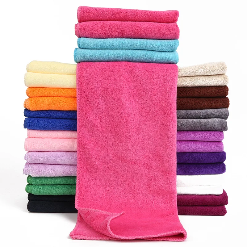 Оптовая продажа, индивидуальное полотенце для лица из микрофибры, вязаное полотенце для лица, волос, салона и отеля. 35x75cm