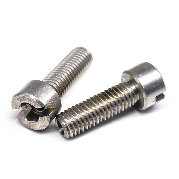 Screw manufacturer OEM Custom Stainless Steel Hollow Slotted Screws with Full Thread titanium screw