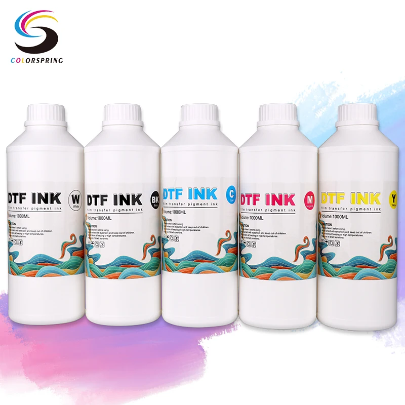 Цветная пружина CMYK цвета Премиум DTF белый переносной пигмент чернила