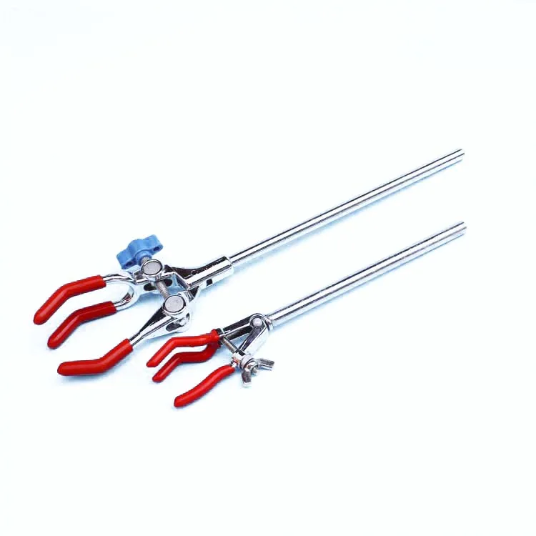 Lab Three-prong Extension Rubber-coated Clamps for Holding Condenser Beaker Burette Small Size