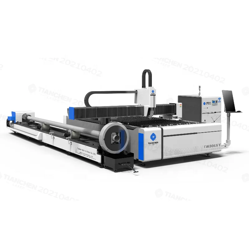 Jinan Tianchen 3KW 4KW 6KW laser cutting machine for cutting stainless steel and carbon steel