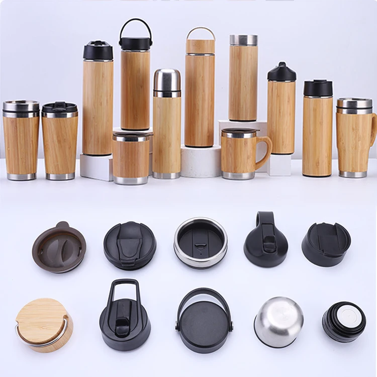eco friendly drinkware oem water bottle thermal flask vacuum bamboo water bottle
