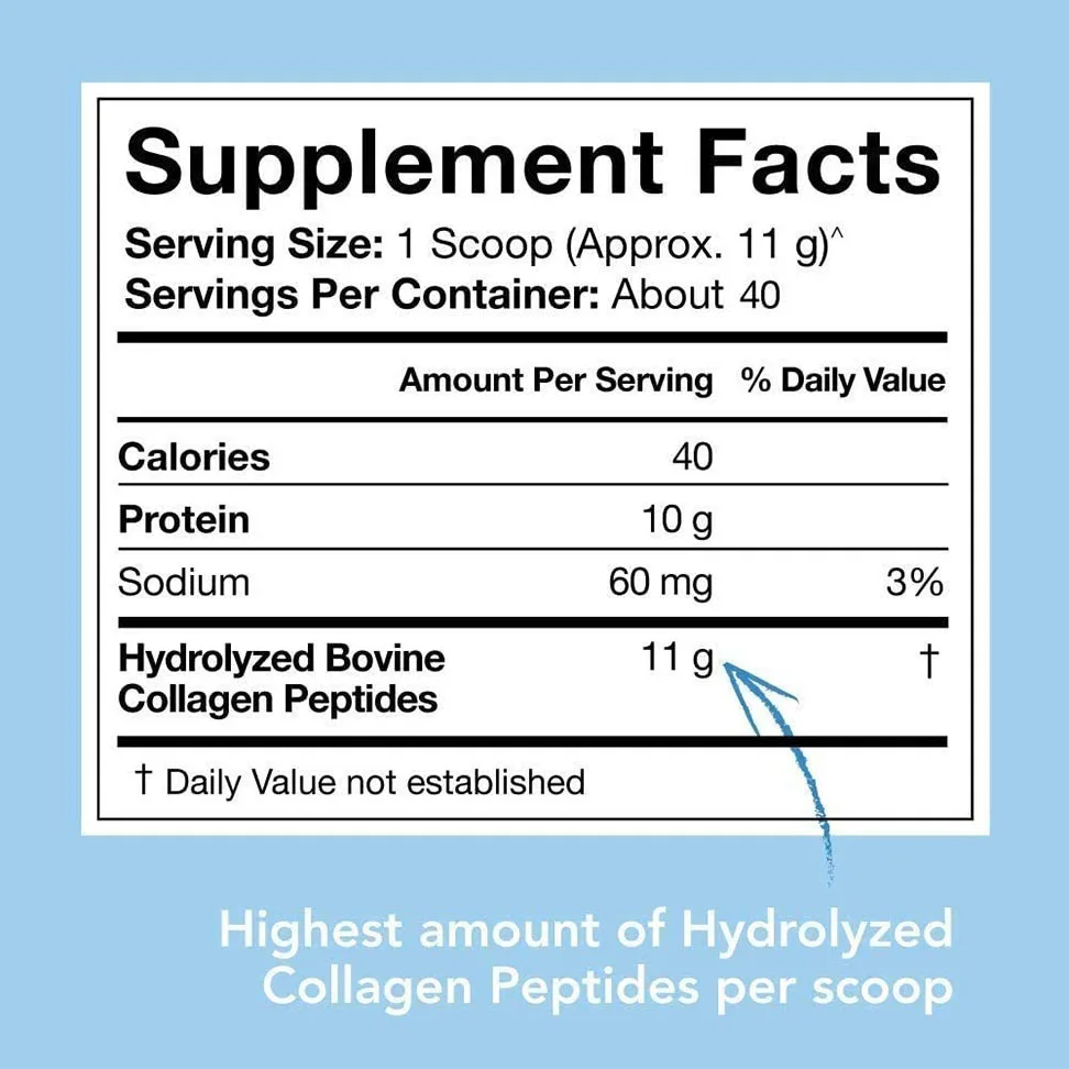 Private Label Collagen Peptides Powder Supplement with Organic Spirulina Amino Acids Enzymes