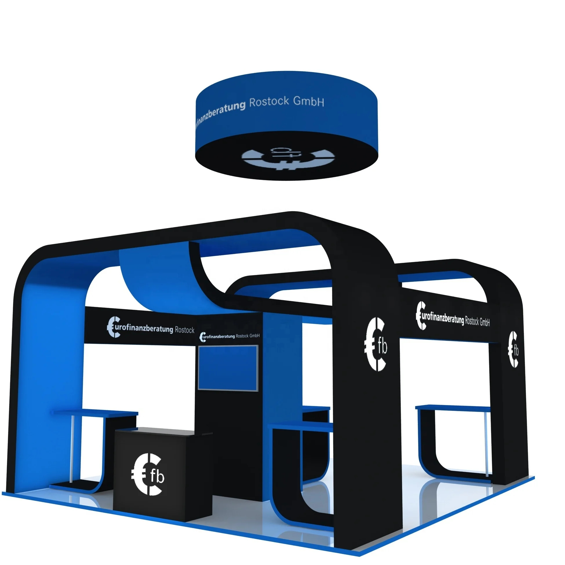 Заводская цена, легкая сборка, 20x20 алюминиевая выставочная стенд