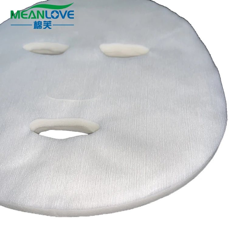 non woven white fiber facial dry lycel sheet exported to Korea OEM