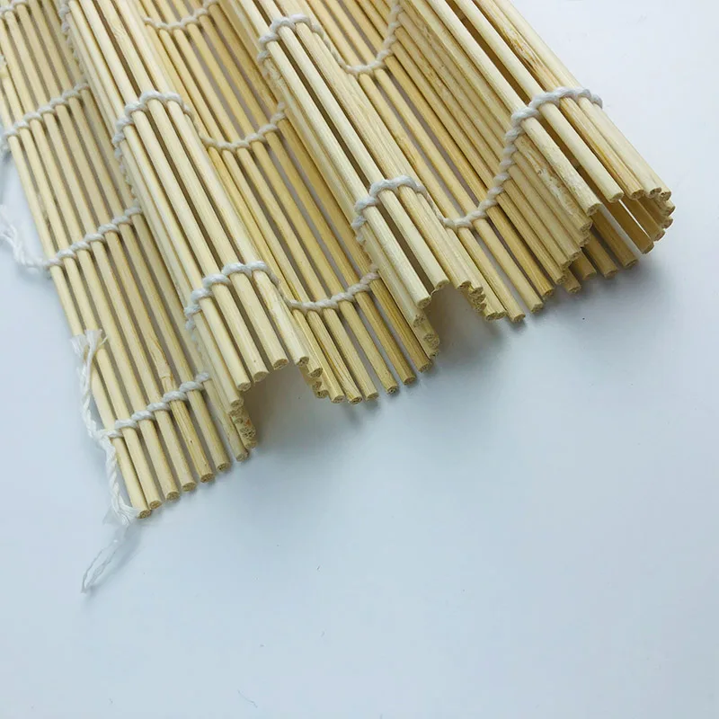 Новый продукт, прямоугольный натуральный экологически чистый бамбуковый роликовый коврик для суши