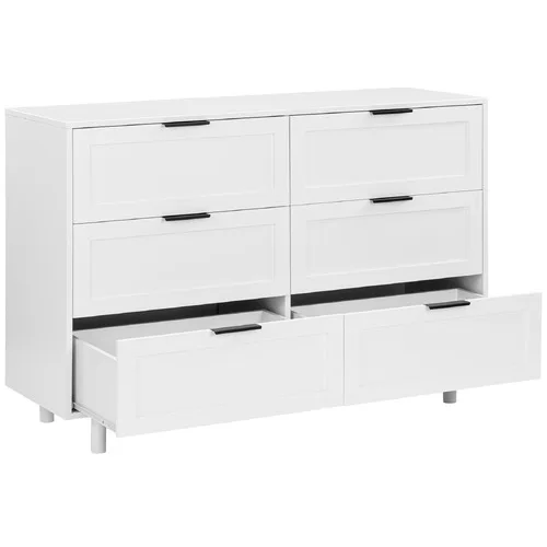 Factory Price OAK Dressing Table Bedroom Furniture Simple White Wood Cabinet Chest Of Drawer For Home Furniture