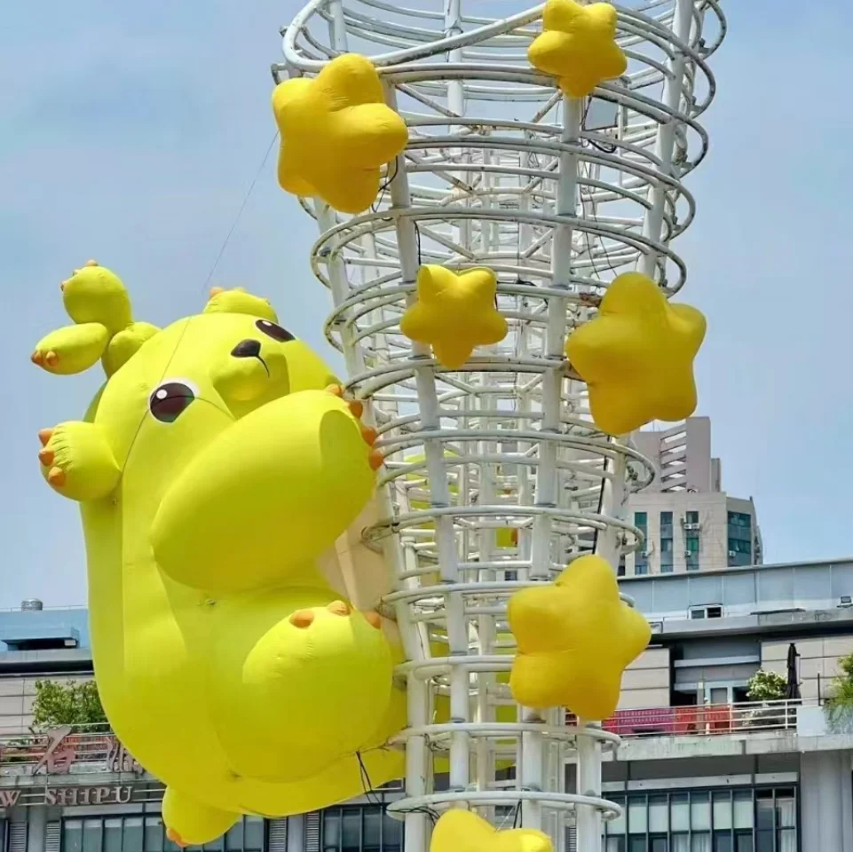 Customized LED Light Outdoor Waterproof Inflatable Rabbit Giant Inflatable Mascot Model