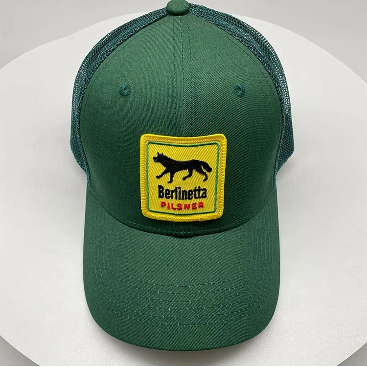 Structured 6 Panel Trucker Hats Cotton Adjustable Mesh Custom Embroidery Patch logo Sport Caps