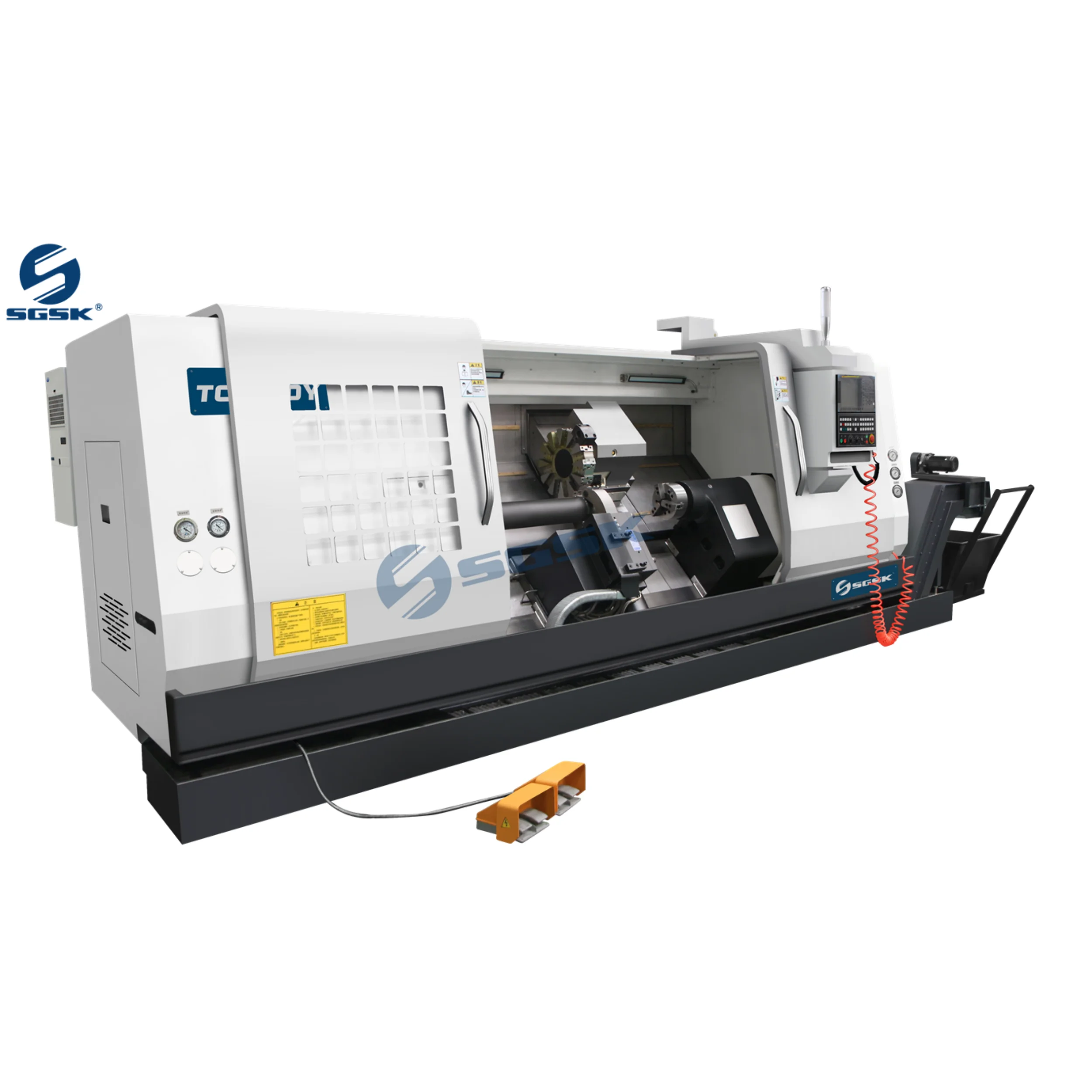 Chinese CNC turning lathe machine TCK560Y cnc torna with 12 position drive turret