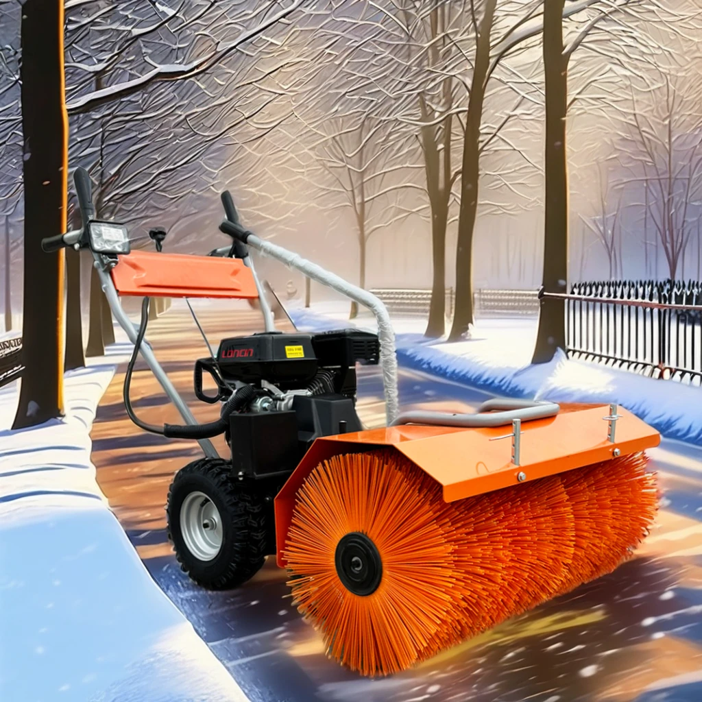 Electric Four Wheels Automatic Multifunctional 6.5hp Loncin Engine Snow Thrower Machine Blower 3 In 1