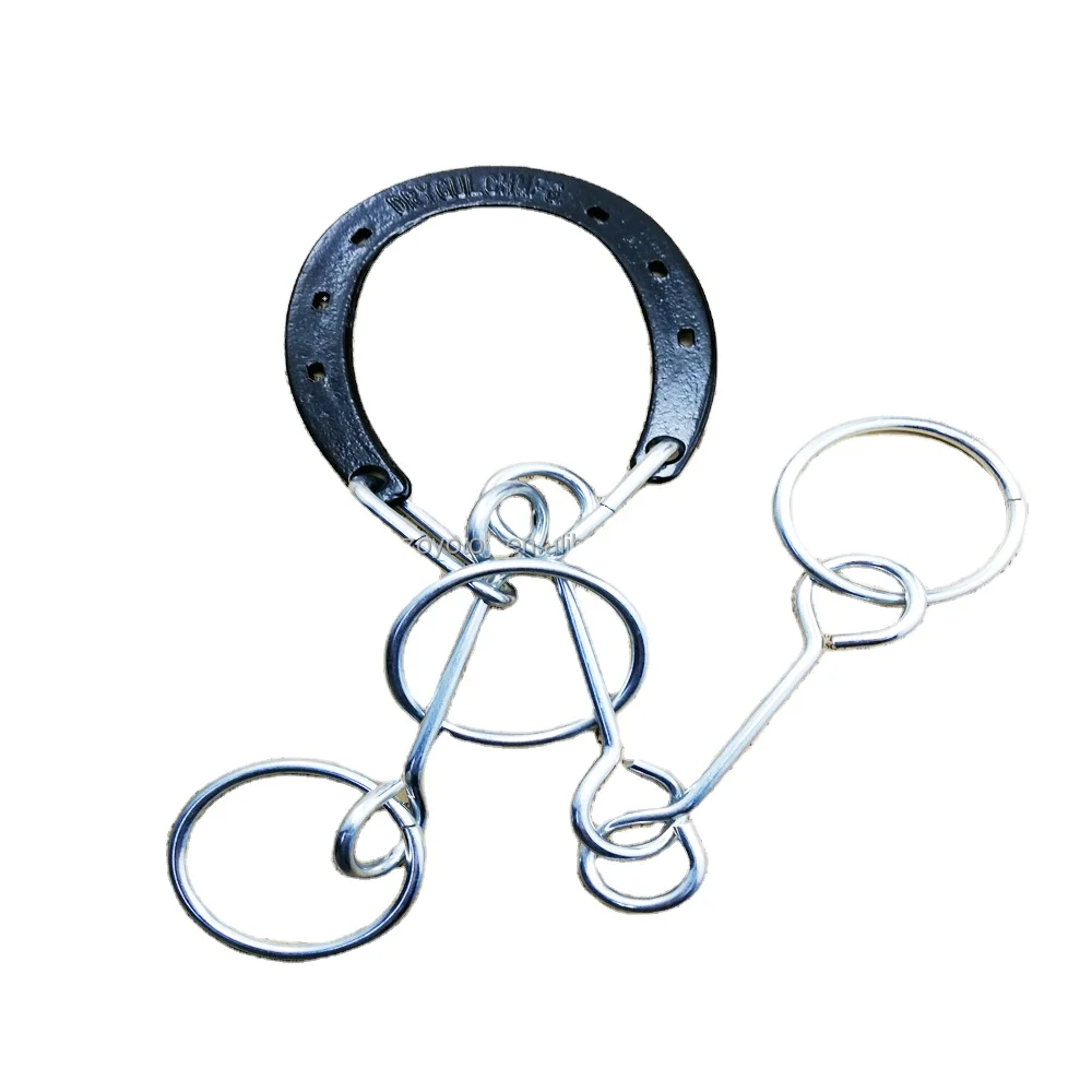 Big Lucky Horseshoes 3D Metal Puzzle chinese ring puzzle