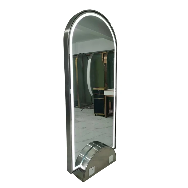 Распродажа 2022 светодиодные серебряные зеркала для парикмахерской зеркало 10 лет жизни