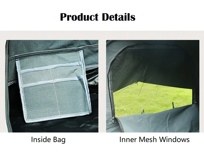 outdoor camping waterproof canvas single high quality swag tent light weight swags camping tent