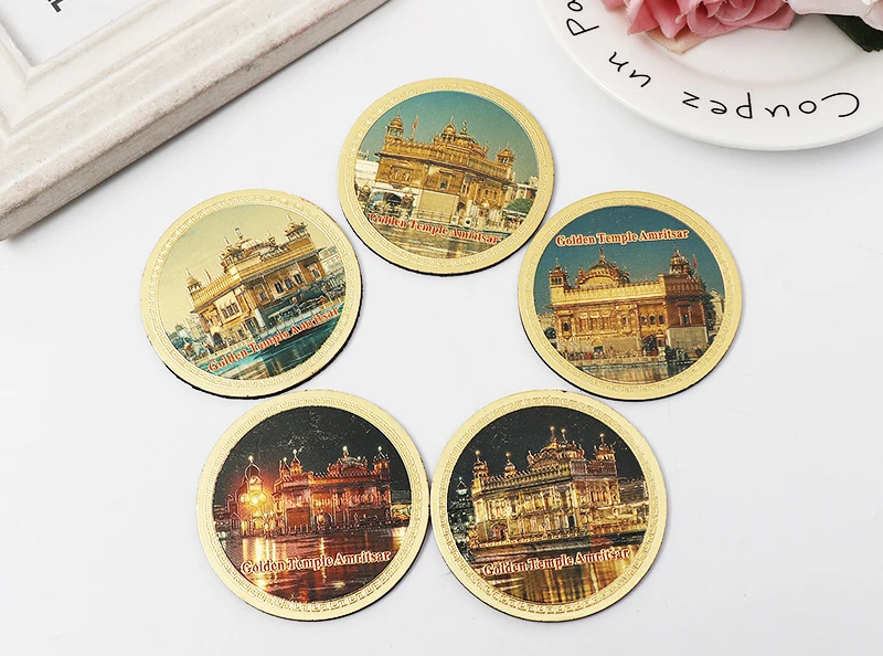 personalised thick souvenir aluminum foil fridge magnet for tourism