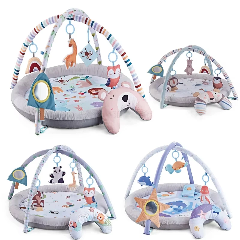 Play Mats Playpen Blanket With Shark Pillow Grow N Detachable Toys Activity Gym Soft Play Mats And Fences