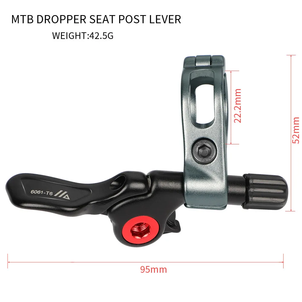 Aluminum Alloy Remote Bicycle Seatpost Dropper Wire Control Mountain Mtb Road Bike Seatpost Switch Adjustable Lever