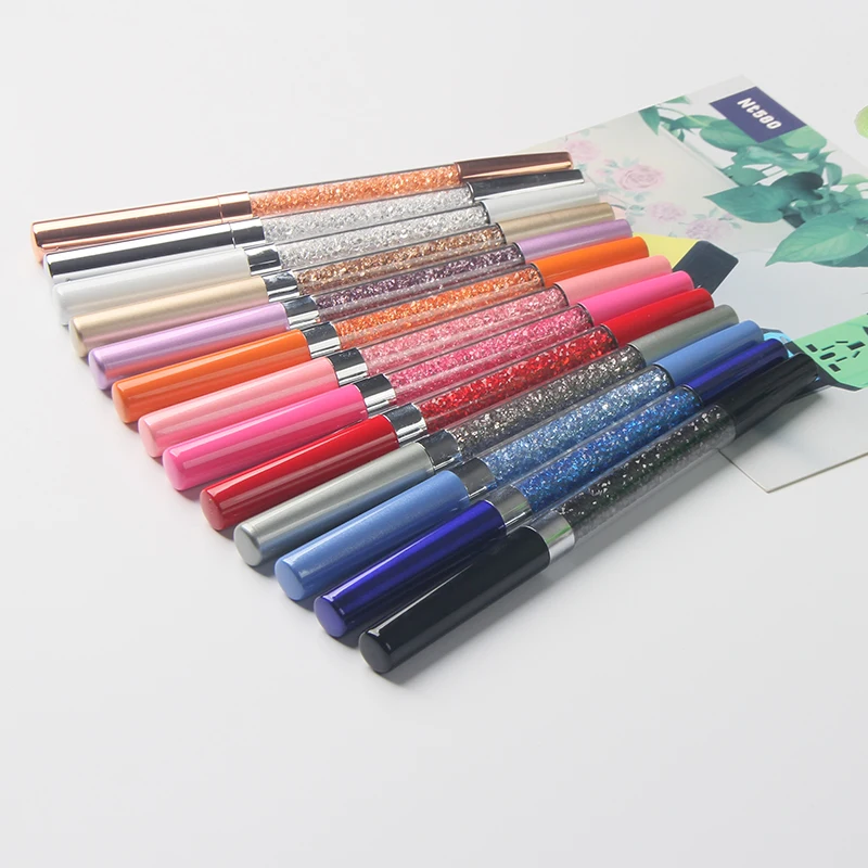 Jewelled multi color roller ball pen with crystal bling logo custom color crystal pen for Wedding Gifts