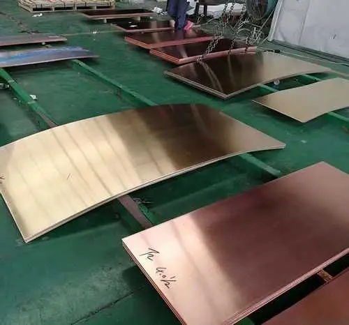 Metal Plates Golden Copper Sheet Electrical Switches copper plate touch sensor Best Price T2 Copper C1100 Brass Pure 4 Tons 40%