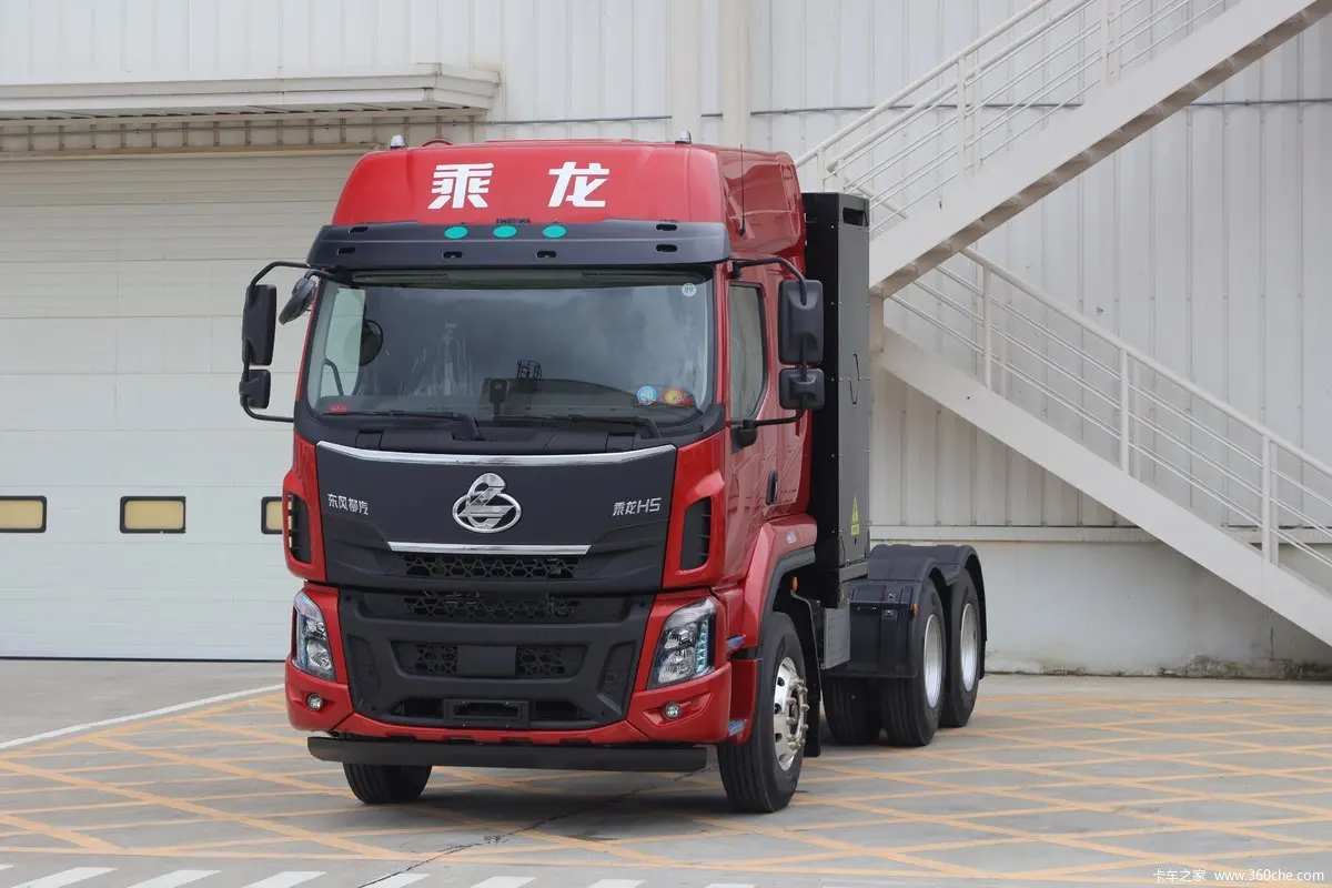 H5 6x4 Dongfeng Electric Tractor Truck High Roof Double Bunk 282kWh Lithium Iron Phosphate Battery
