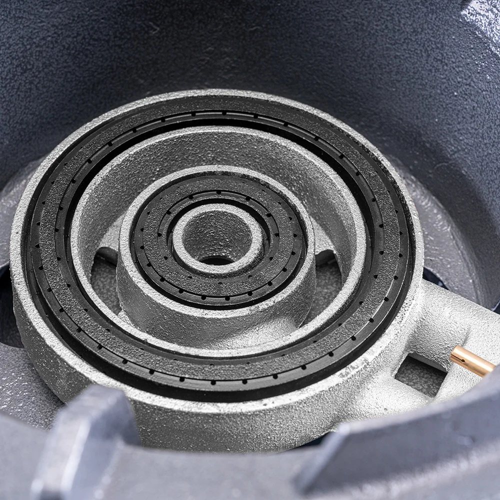 China manufacturers new arrival portable double ring lpg gas burners cast iron wok burner gas stove