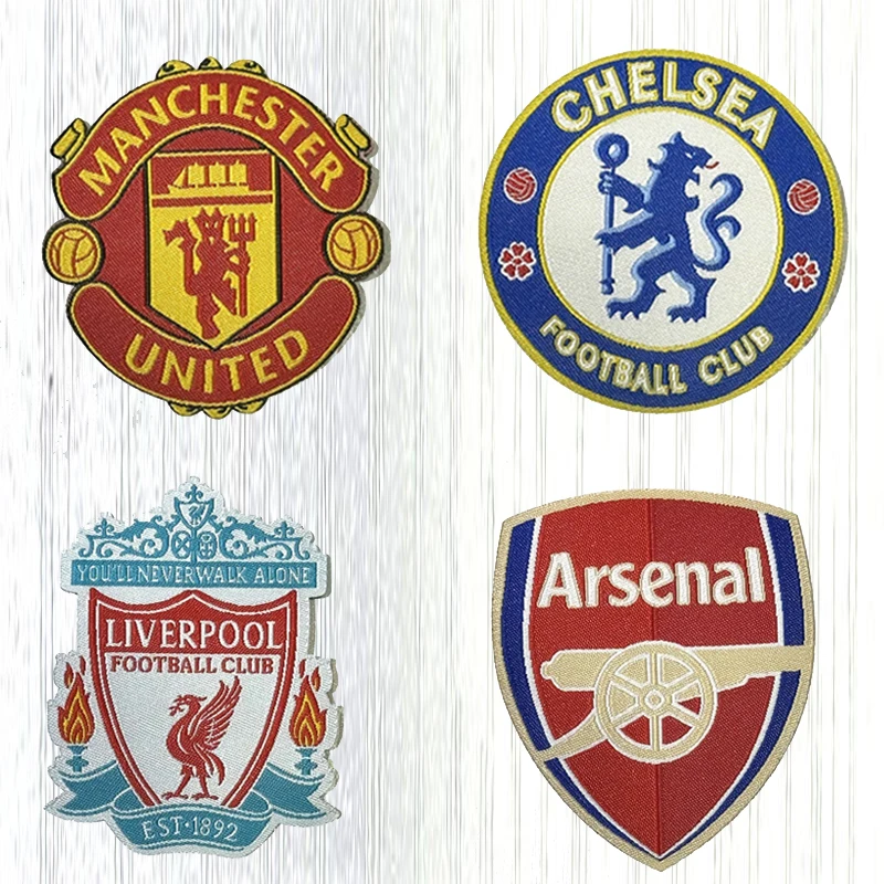 National Team Logo Football Shirt Patches for Soccer Jerseys Sporting Heat Press Iron On Club Embroidery Patches Bulk Stickers