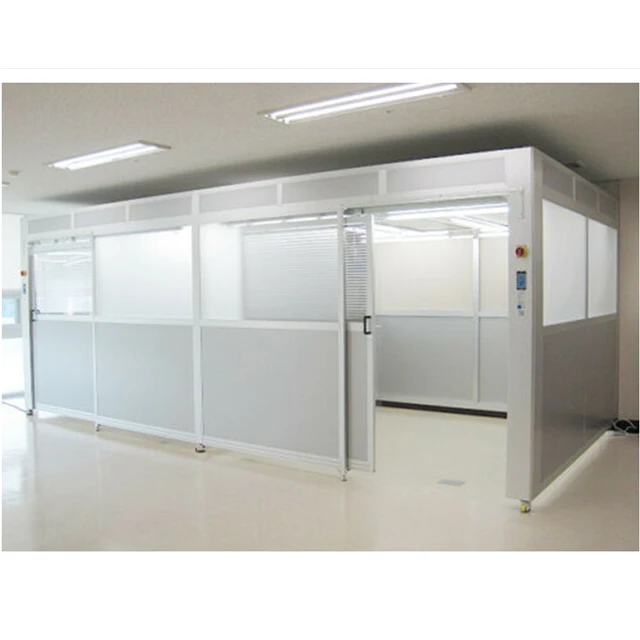 Acrylic plate clean room module Assembly hard wall clean room