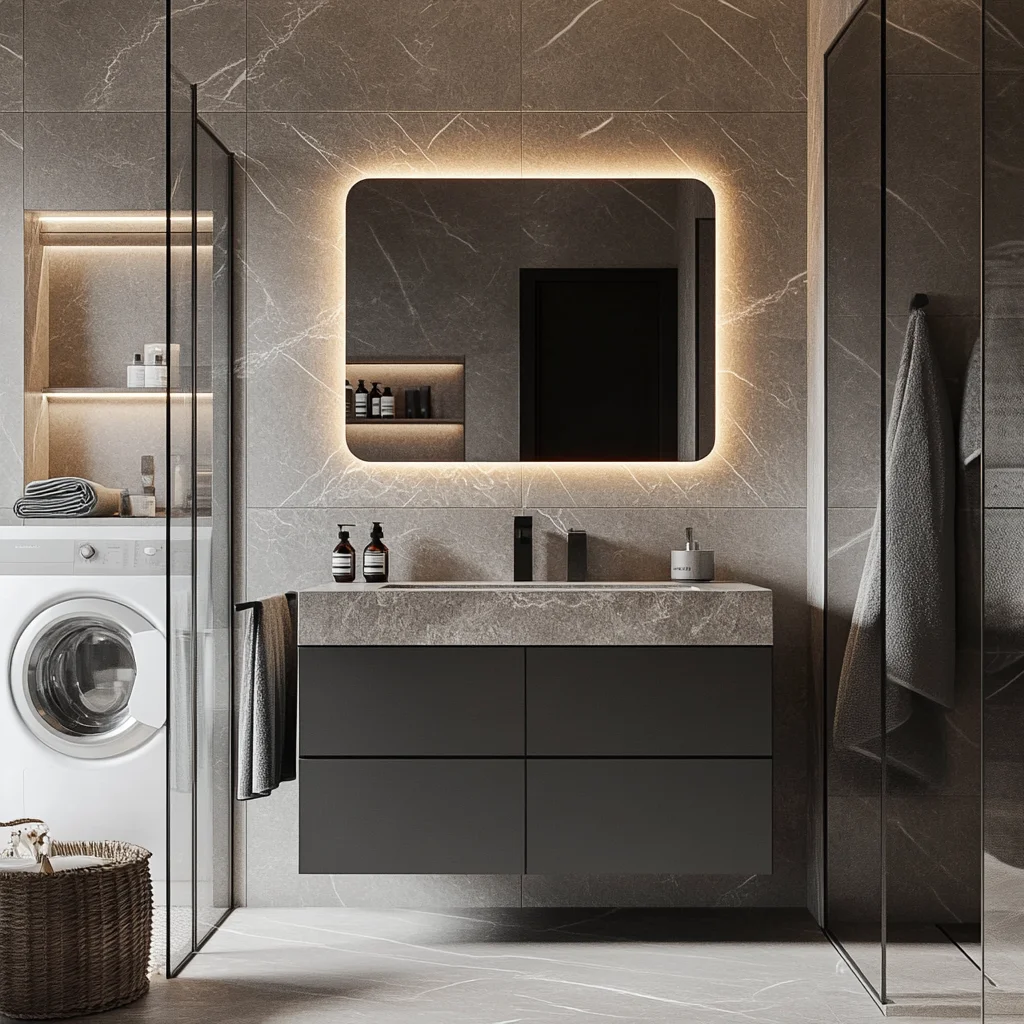 New arrival high quality modern bathroom cabinets luxury Bathroom cabinet set