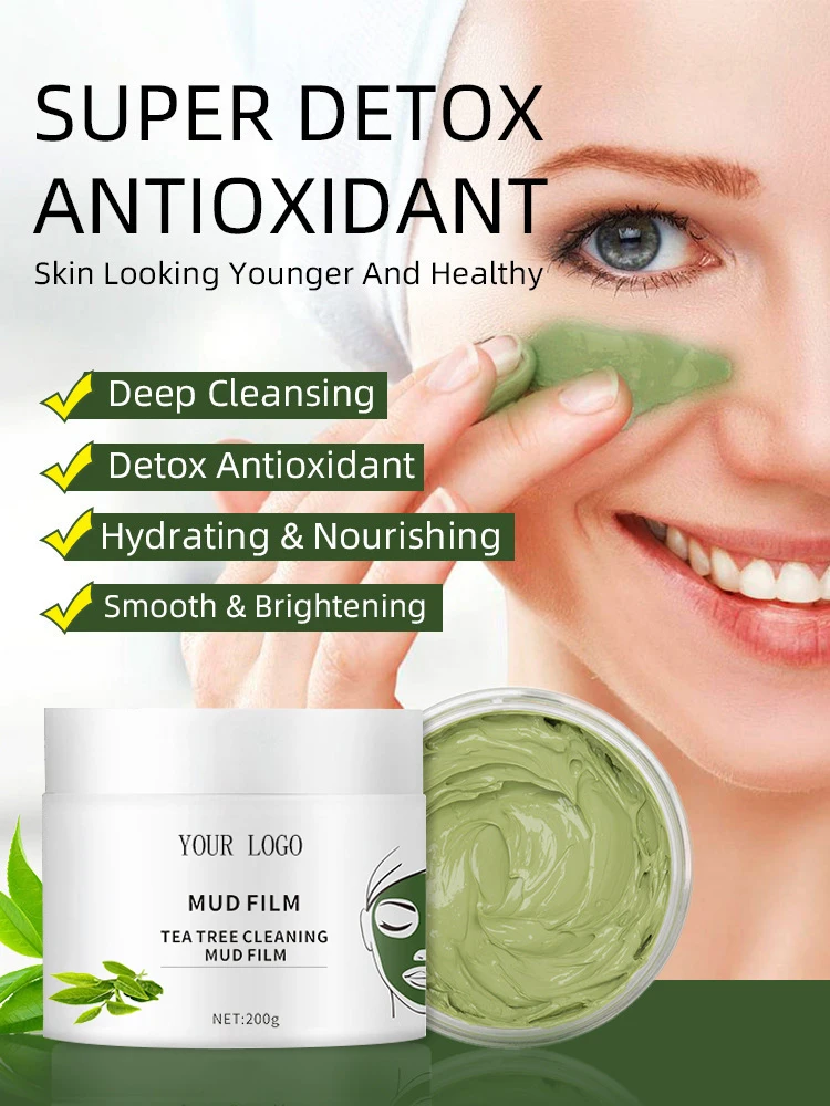 200gTea tree clean acne mud mask