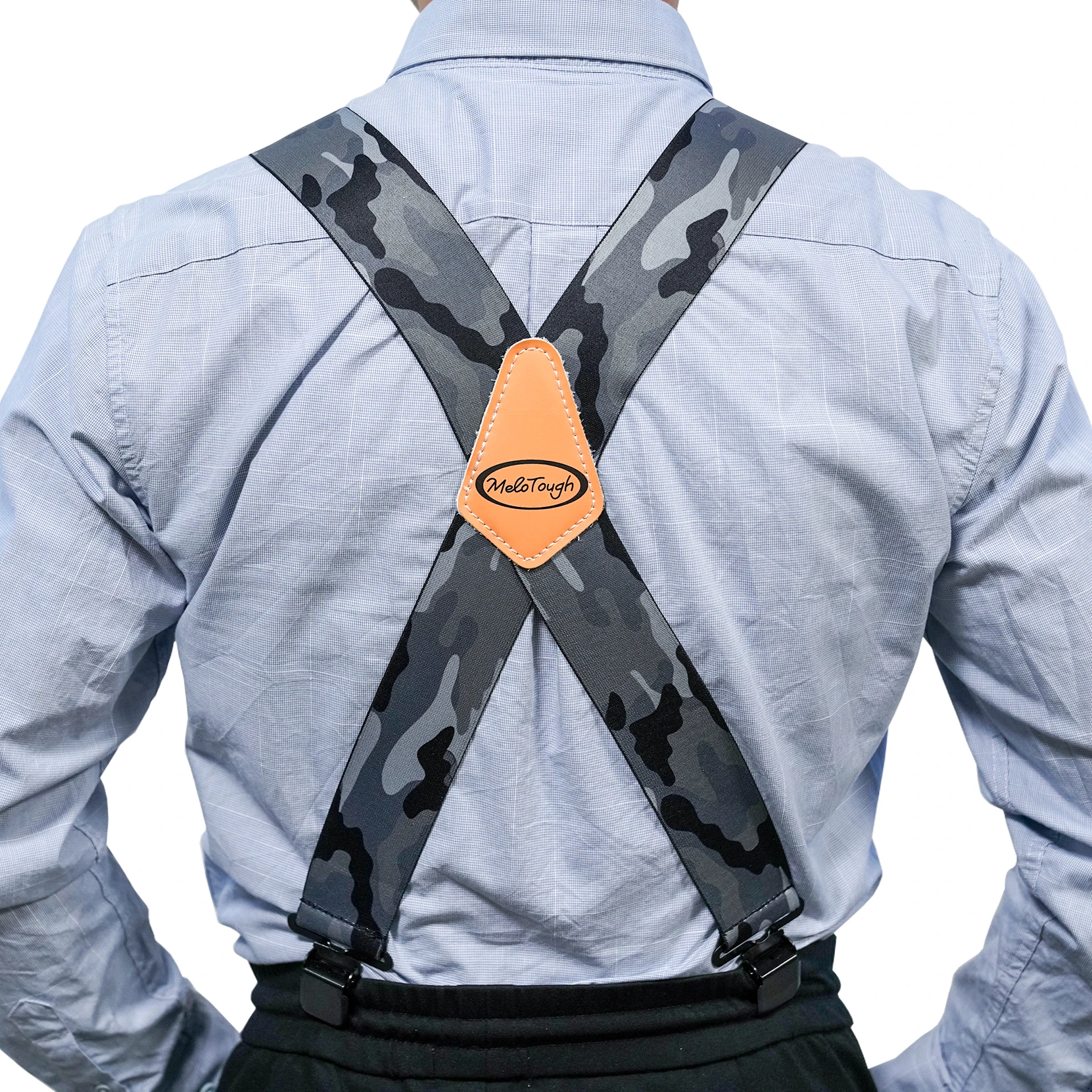 Мужские подтяжки melohard, полностью эластичные, 2 дюйма, широкие, сверхпрочные подтяжки для деловых людей