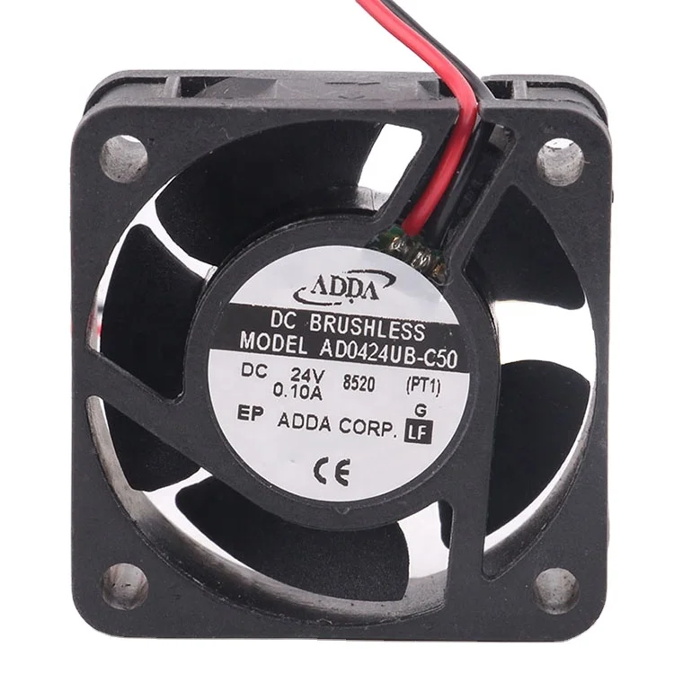 Новый ADDA 12V 48V DC24V 0.1a EC AC 40X40X20MM 4 см 4020 2-проводной высокий объем воздуха инвертор AD0424UB-C50 Вентилятор охлаждения