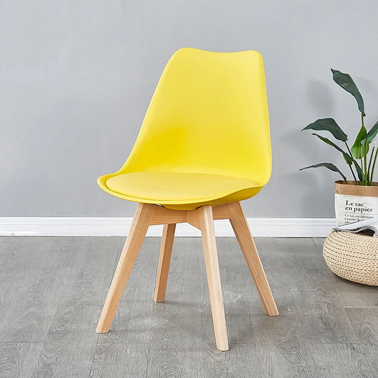 Hot Selling Cheap Price Beautiful Kitchen Furniture milano Plastic Pp Dining Chairs With Beech Wood Legs