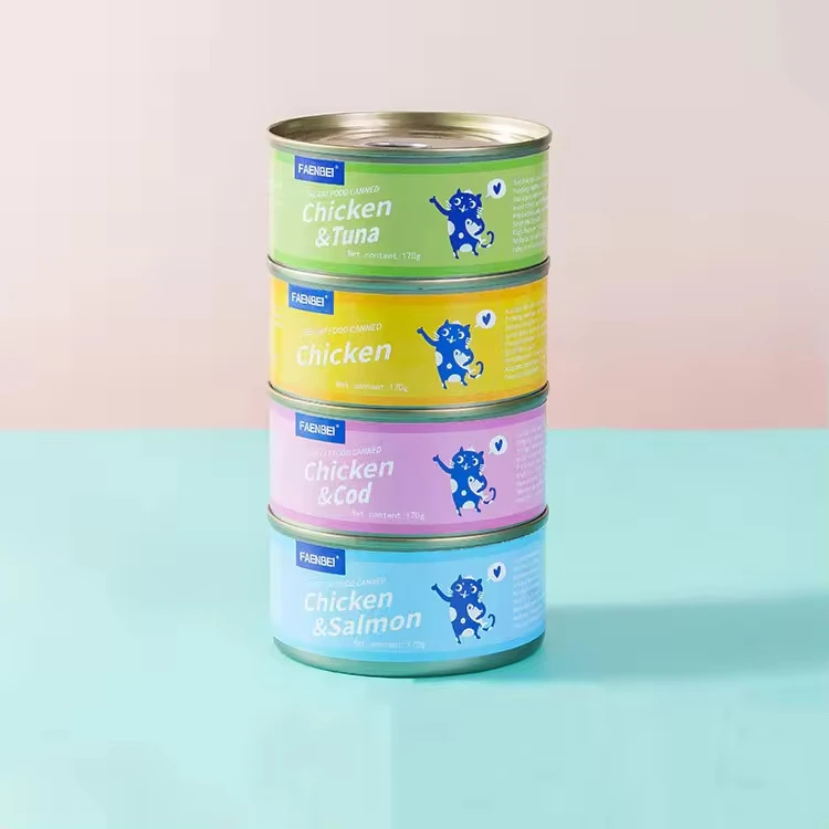 Low Price Sale Oem Shredded pet food  canned wet food cat snacks Canned cat snacks