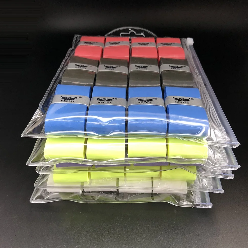 
60Pieces Viscous Tacky Tennis Racket Overgrip for Anti Slip and Absorbent Grip Assorted Color 