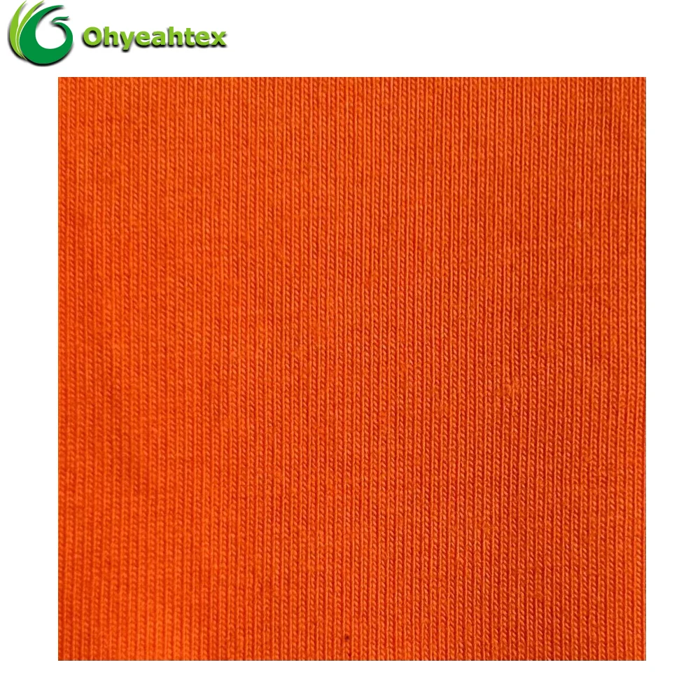 Super Soft Suiting Fabric Knitted Combed 170GSM 95% Cotton 5% Spandex Single Jersey Fabric For Women Clothing Dress For Party