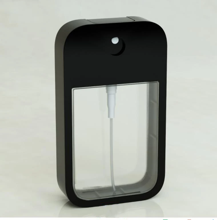 
 New design cell phone shaped 38ml  plastic credit card pocket size perfume mist spray bottle for hand sanitizer sprayer  