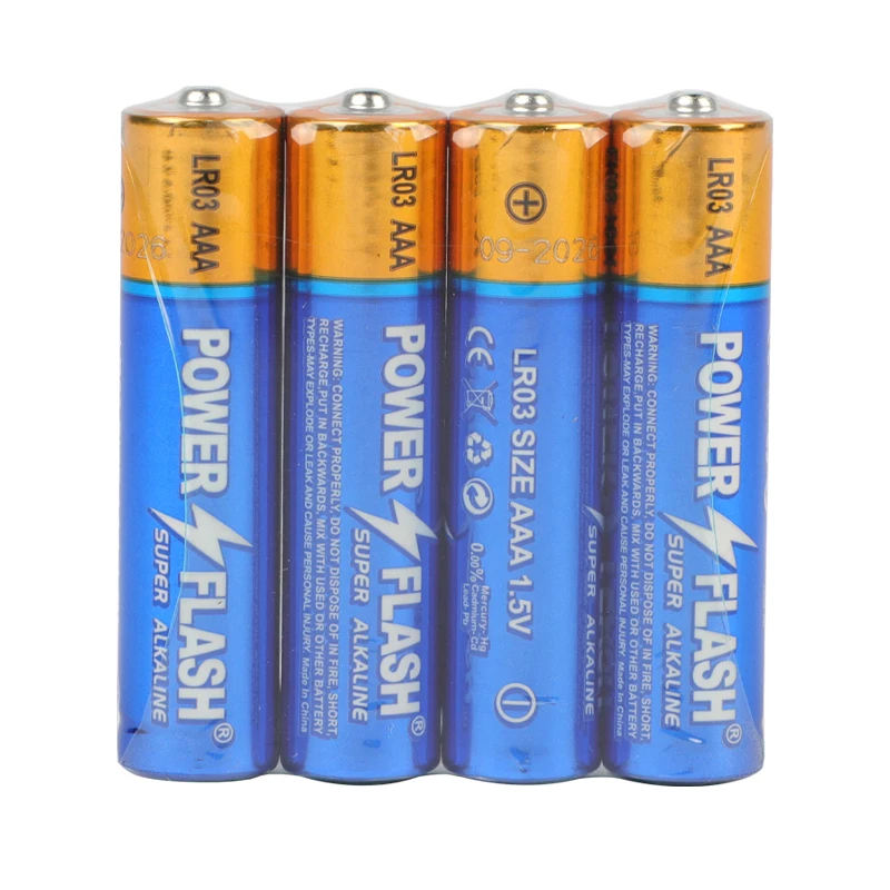 Power Flash Disposable Energy-Saving AAA LR03 AM4 1.5v Alkaline Battery
