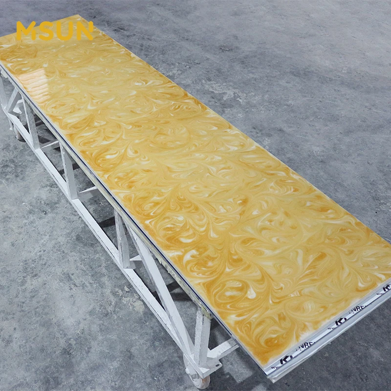 Wholesale Translucent Solid Surface Material Faux Translucent Alabaster Stone Sheet For Wall