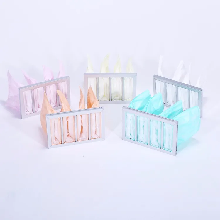 Customized medium efficiency F5 F6 F7 F8 F9 Synthetic bag filter