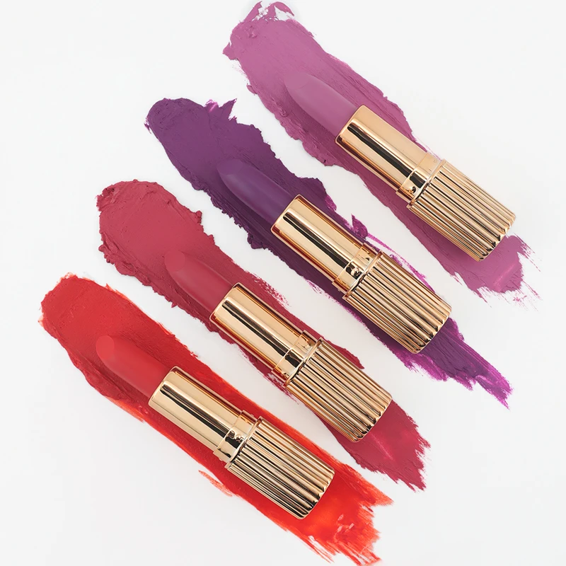 Ochain Lipsticks Customized Cosmetic OEM Vegan Wholesale Makeup Custom Lipstick 24 Colors Matte Lipstick Private Label