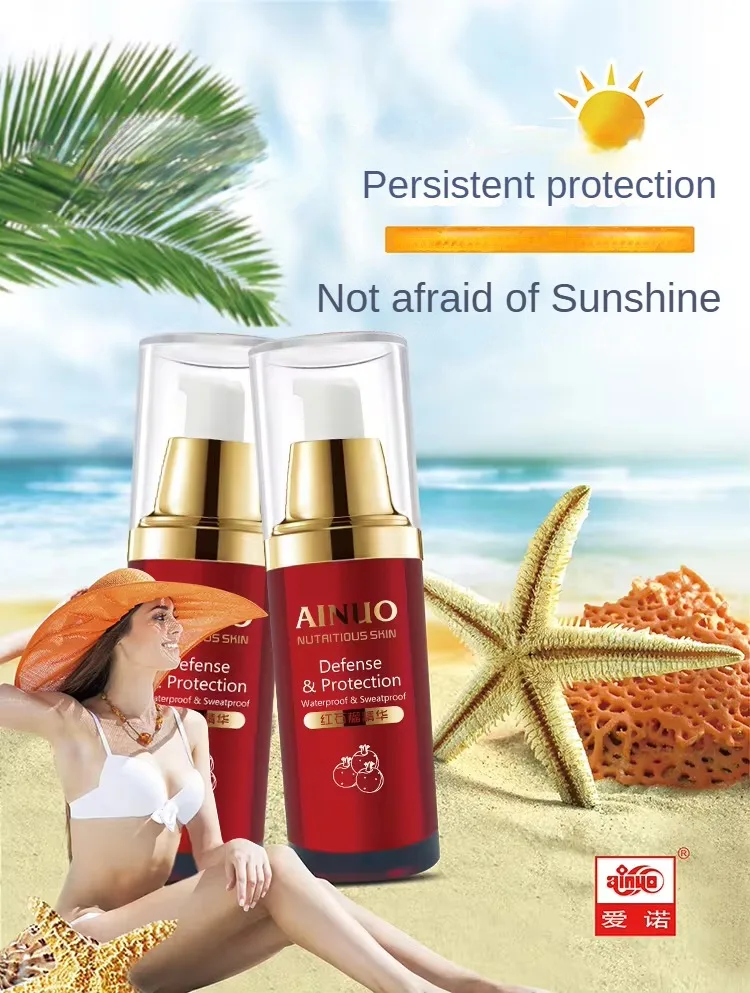 Wholesale Smooth AINUO Ruby Isolation Cream for Whitening Sunscreen for Effective Whitening and Brightening makeup