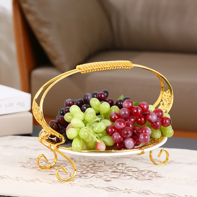 Home fruit plate living room coffee table net red dried fruit box Chinese-style partition snack dried fruit storage tray