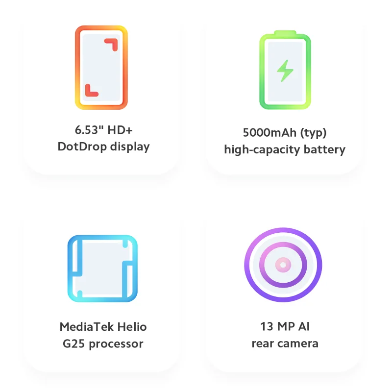 Смартфон Xiaomi Redmi 9A 2 + 32 ГБ 5000 мАч 8 ядер 6 53 дюйма 13