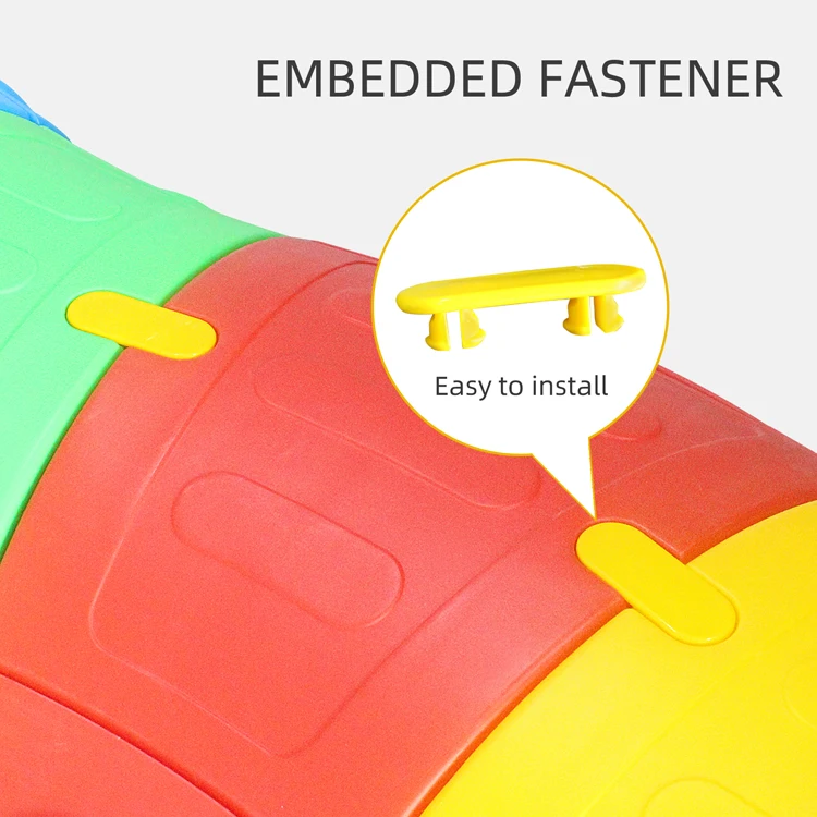 Custom High Quality Entertaining Game Kids Tunne Plastic Baby Tunnel