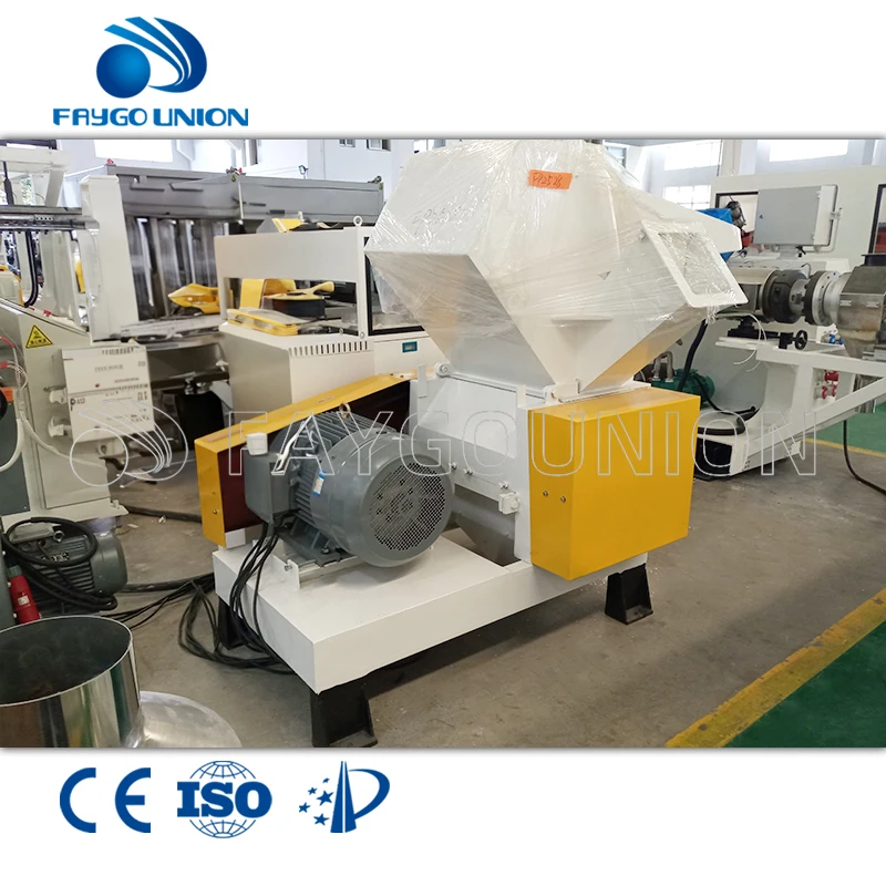 Faygo Union Factory price Recycling waste plastic crusher cyclon PP PE HDPE PET  shredder grinder washing machine suppliers