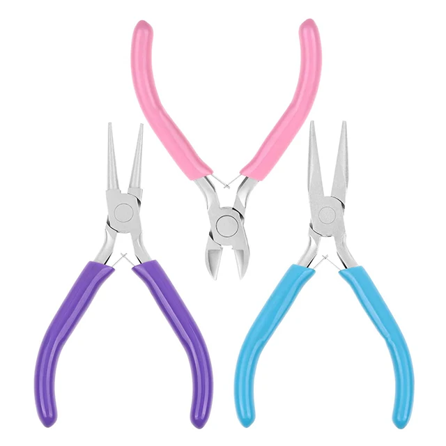 21467/21468 3pcs Mini Plier Crimping Tool Set For Jewelry Making DIY Craftworking Easily Bend and Cut