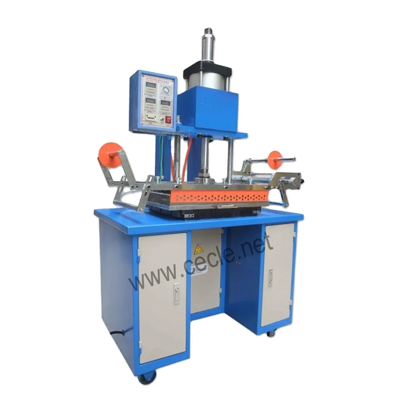 Manual leather logo label embossed hot stamping machine